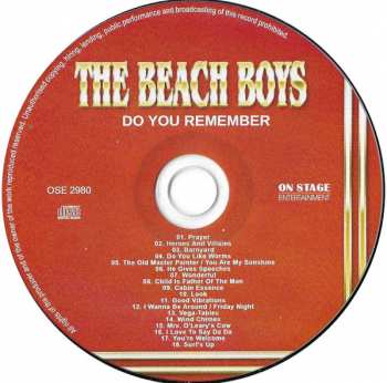 CD The Beach Boys: Do You Remember (Golden Radio Hits)