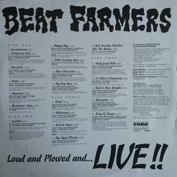 2LP The Beat Farmers: Loud And Plowed And... Live!!