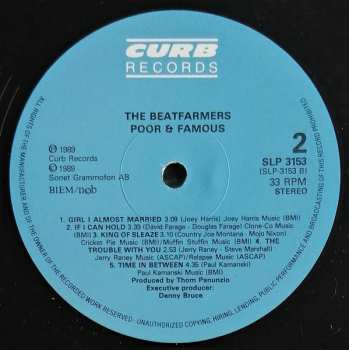 LP The Beat Farmers: Poor & Famous