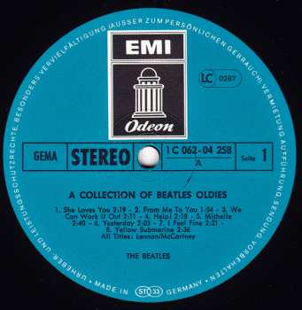 LP The Beatles: A Collection Of Beatles Oldies
