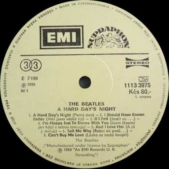 LP The Beatles: A Hard Day's Night