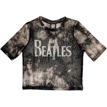Merch The Beatles: Dames Crop Top Drop T Logo The Beatles