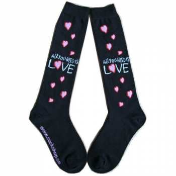 Merch The Beatles: Dames Knee High Socks All You Need Is Love 