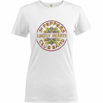 Merch The Beatles: Dames T-shirt Sgt Pepper Drum Colour 