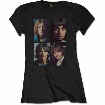 Merch The Beatles: Dames T-shirt White Album Faces 