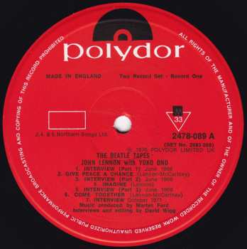 2LP The Beatles: The Beatles Tapes From The David Wigg Interviews