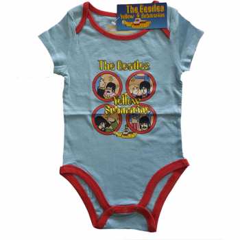 Merch The Beatles: Dětské Body Yellow Submarine Portholes  12 měsíců