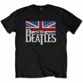 Merch The Beatles: Kinder T-shirt Dop T Logo The Beatles & Vintage Flag 