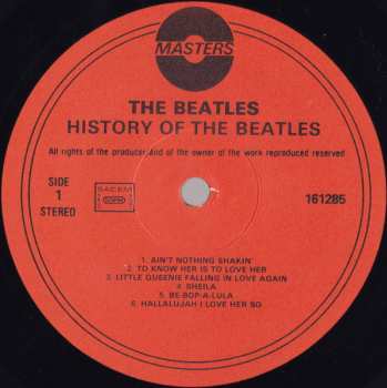 LP The Beatles: History Of The Beatles