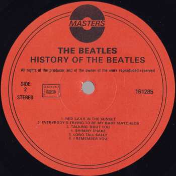 LP The Beatles: History Of The Beatles