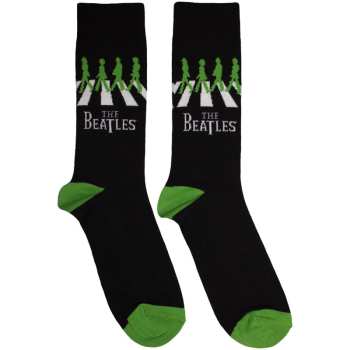 Merch The Beatles: The Beatles Unisex Ankle Socks: Abbey Road Crossing (black) (uk Size 6 - 11) UK Size 6 - 11