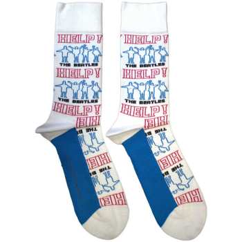 Merch The Beatles: Enkelsokken Help! Outlines Repeat