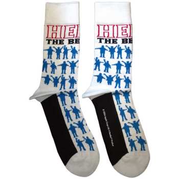 Merch The Beatles: Enkelsokken Help Silhouettes Repeat