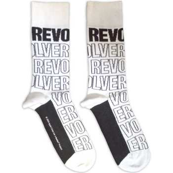 Merch The Beatles: Enkelsokken Revolver Text Outlines Repeat