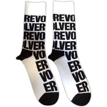 Merch The Beatles: Enkelsokken Revolver Text Repeat
