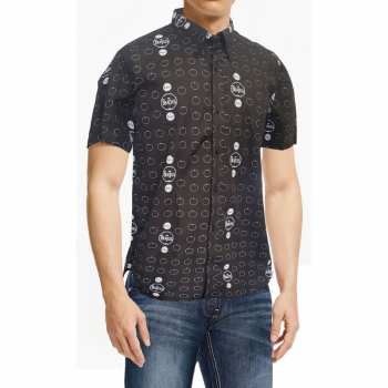 Merch The Beatles: Ležérní Košile Drum And Apples  S