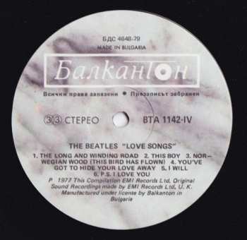 2LP The Beatles: Love Songs