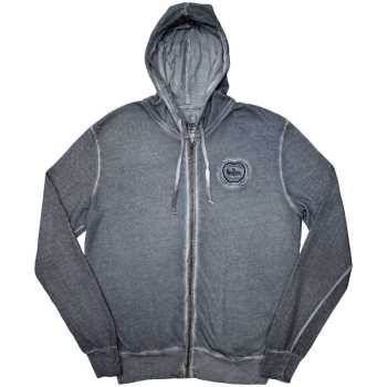 Merch The Beatles: Hoodie Met Rits Apple Logo The Beatles Stone Wash