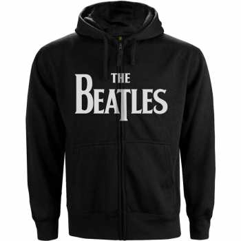 Merch The Beatles: Hoodie Met Rits Drop T Logo The Beatles 