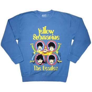Merch The Beatles: Hoodie Yellow Submarine Heads In Circles
