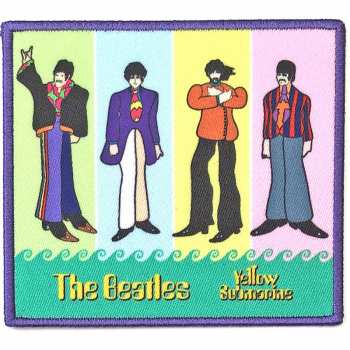 Merch The Beatles: Patch Yellow Submarine Band In Stripes 