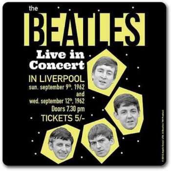 Merch The Beatles: Onderzetter 1962 Live In Concert
