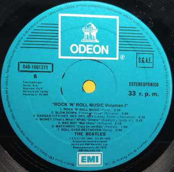 LP The Beatles: Rock 'n' Roll Music Volume 1
