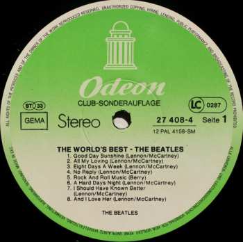 LP The Beatles: The World's Best