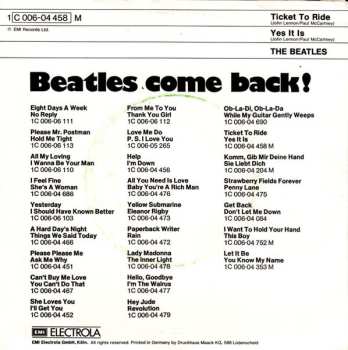 SP The Beatles: Ticket To Ride / Yes It Is