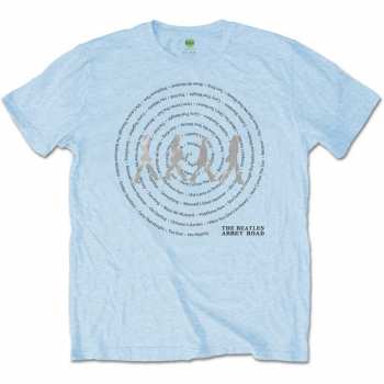 Merch The Beatles: Tričko Abbey Road Songs Swirl  L
