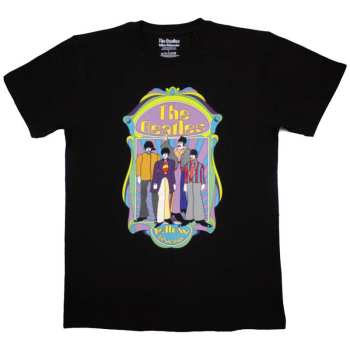 Merch The Beatles: The Beatles Unisex T-shirt: Yellow Submarine Sub Band Frame V2 (small) S