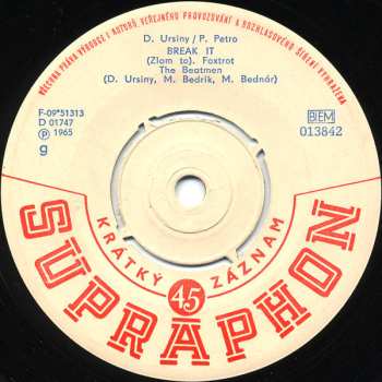 Album The Beatmen: Break It / Let's Make A Summer