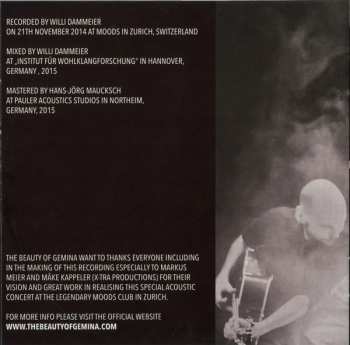 CD The Beauty Of Gemina: Live At Moods (A Dark Acoustic Night)
