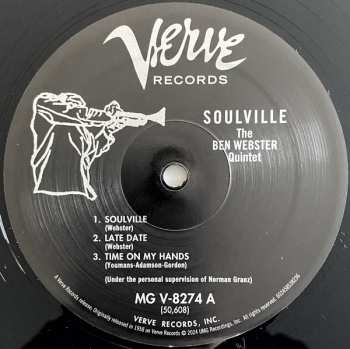 LP The Ben Webster Quintet: Soulville