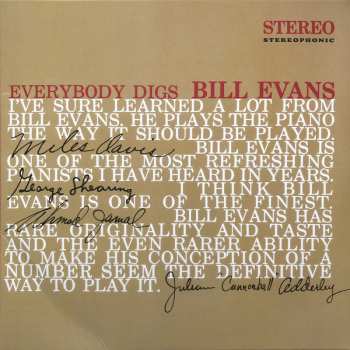 LP The Bill Evans Trio: Everybody Digs Bill Evans LTD | CLR