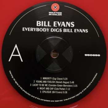 LP The Bill Evans Trio: Everybody Digs Bill Evans LTD | CLR