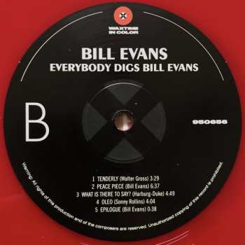 LP The Bill Evans Trio: Everybody Digs Bill Evans LTD | CLR