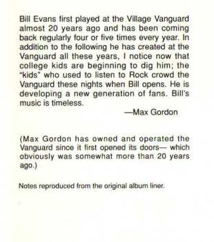 CD The Bill Evans Trio: Since We Met