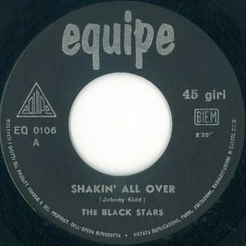SP Black Stars: Shakin' All Over / Remember (Walkin' In The Sand)