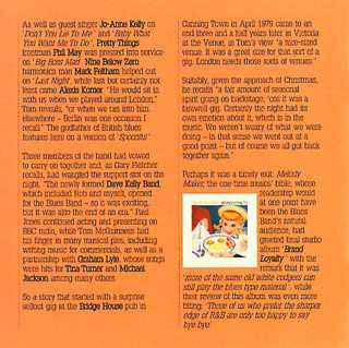 2CD The Blues Band: The Blues Band Live - Bye Bye Blues