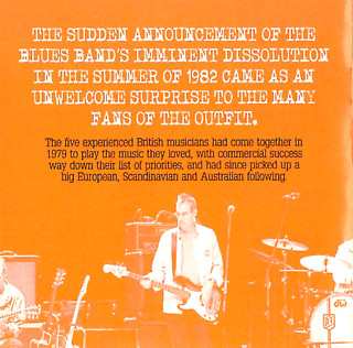 2CD The Blues Band: The Blues Band Live - Bye Bye Blues