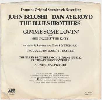 SP The Blues Brothers: Gimme Some Lovin' b/w She Caught The Katy