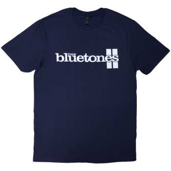 Merch The Bluetones: T-shirt Stripe Logo The Bluetones