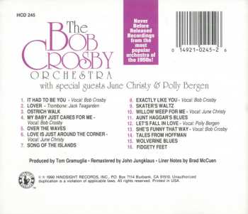 CD Bob Crosby And His Orchestra: The Bob Crosby Orchestra With Guests June Christy & Polly Bergen