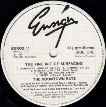 LP The Boomtown Rats: The Fine Art Of Surfacing