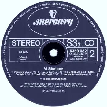 LP The Boomtown Rats: V Deep