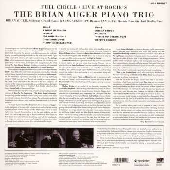 LP The Brian Auger Piano Trio: Full Circle Live At Bogies 