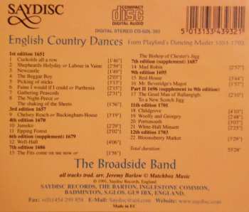 CD The Broadside Band: English Country Dances * From Playford's Dancing Master 1651 - 1703