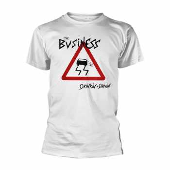 Merch The Business: T-shirt Drinkin + Drivin (white)
