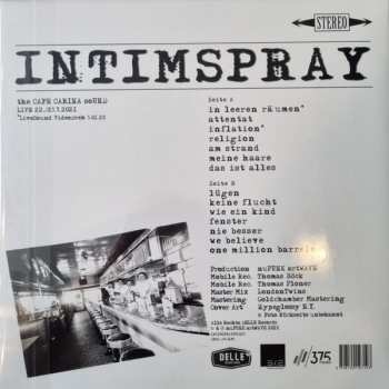 LP/CD Intimspray: The Cafe Carina Sound - Live